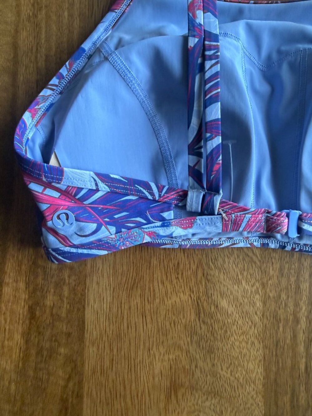 Lululemon See The Sea Swim Top Mini Twisted Tropics Hydrangea Multi |Size 2 - Picture 5 of 6